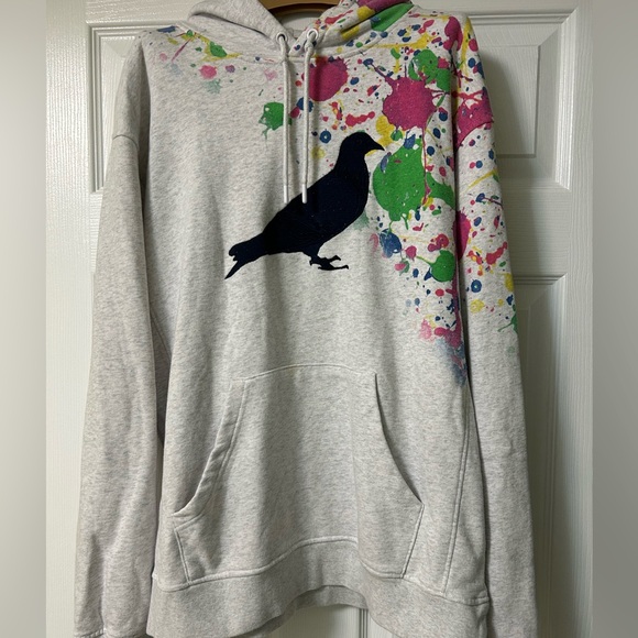 Staple Splatter Print OG Pigeon Hoodie - Picture 2 of 4